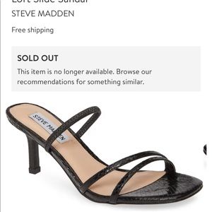 Like new black kitten heel Steve Madden heels